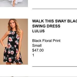 Lulu’s Walk This Sway Black Swing Dress